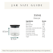 Timeless Design Onyx Glass Jar - 350ml