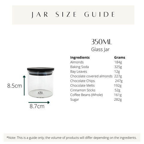 Timeless Design Onyx Glass Jar - 350ml