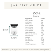 Timeless Design Onyx Spice Jar - 250ml
