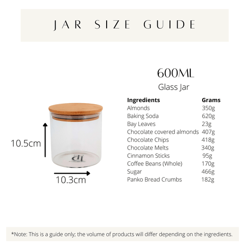 Timeless Design Urban Glass Jar - 600ml